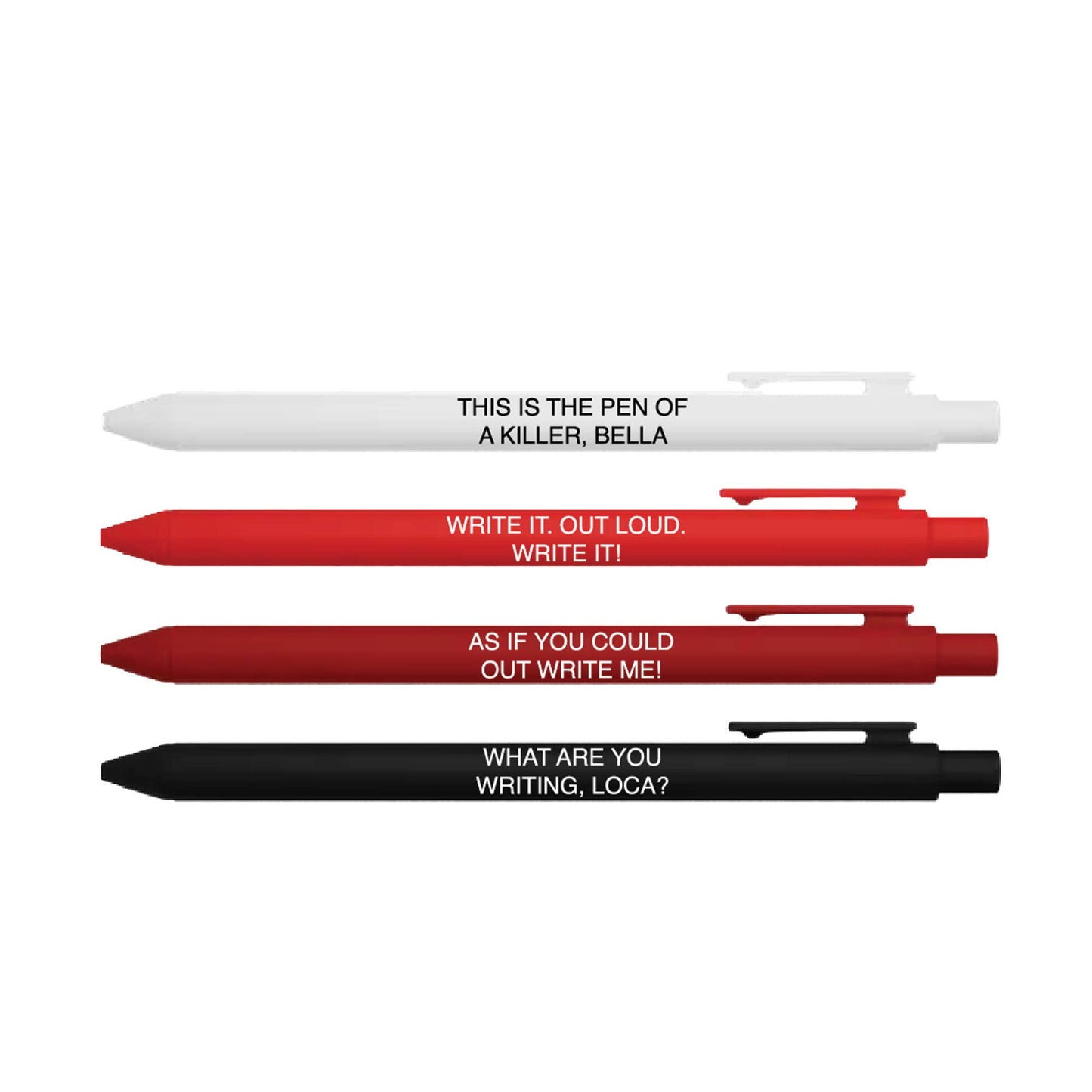 Hoa Hoa Season Pen Set – Set of 4 Black Ink Click Pens