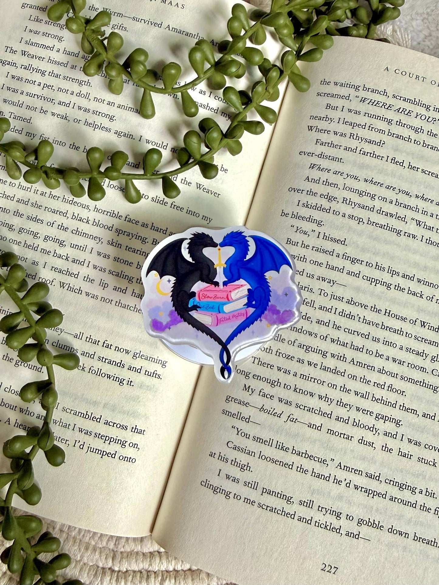 Fantasy Kindle Grip - Fantasy Phone Grip _ Romantasy Grip