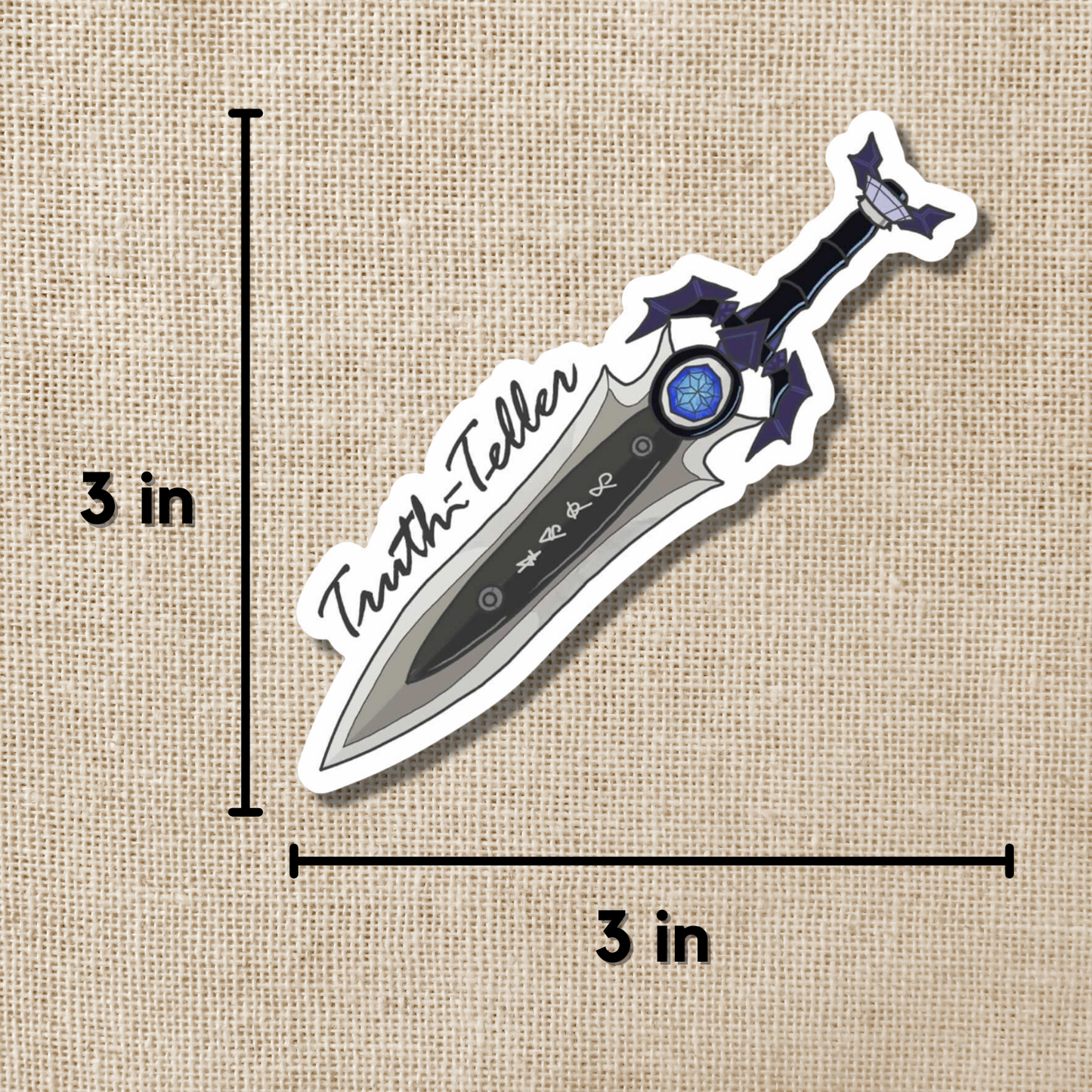 Truth-Teller Dagger Sticker | A Court of Thorns & Roses