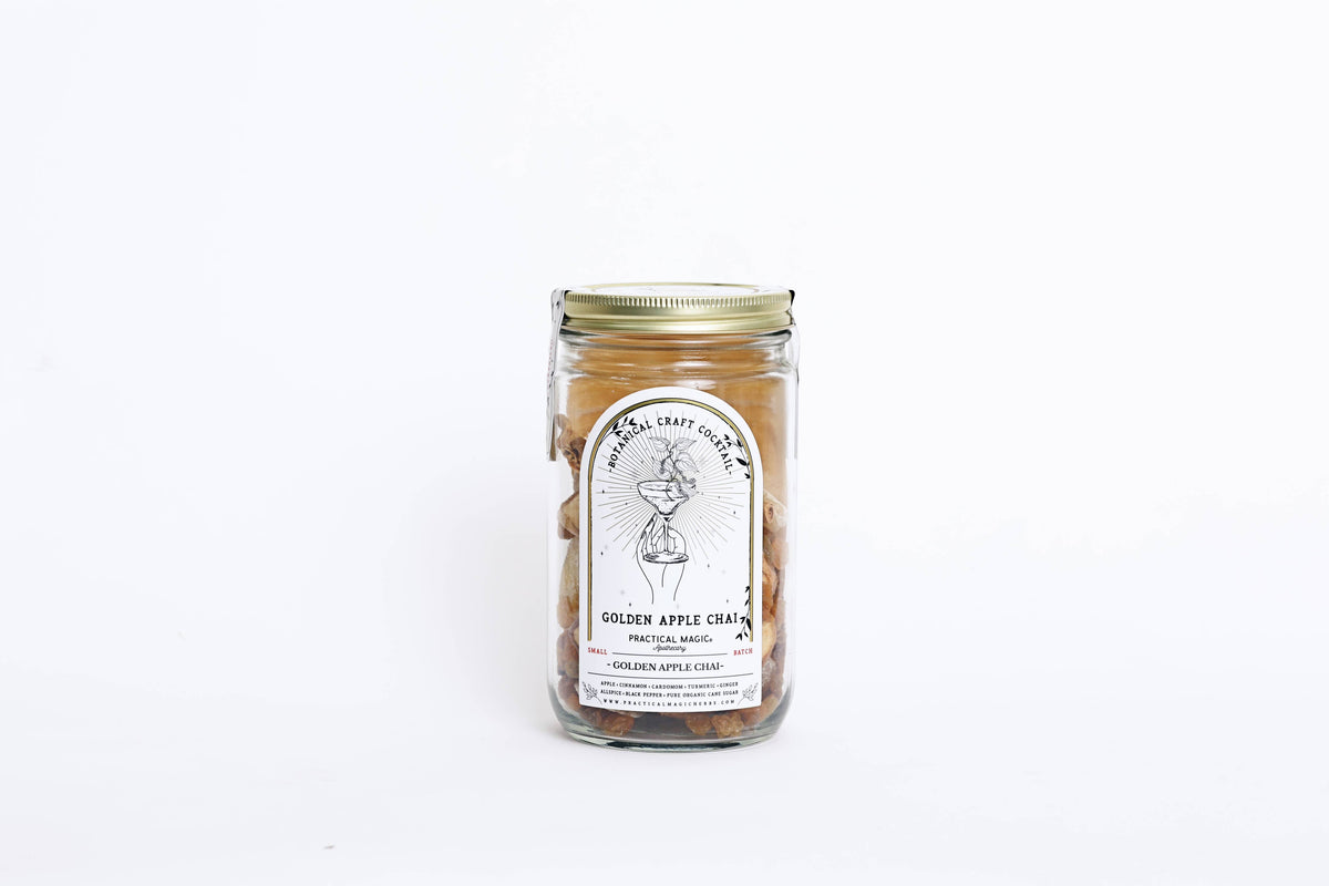 Golden Apple Chai Craft Cocktail Infusion Drink Kit -Jar