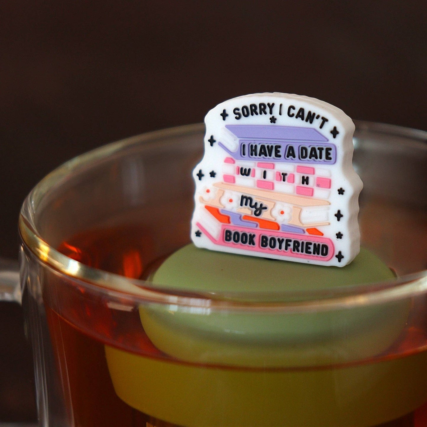 Book Boyfriend | Floating Tea Infuser | Green Base | White