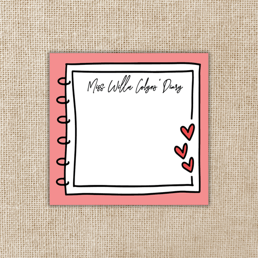 Miss Willa Colyns' Diary Sticky Notes | From Blood & Ash