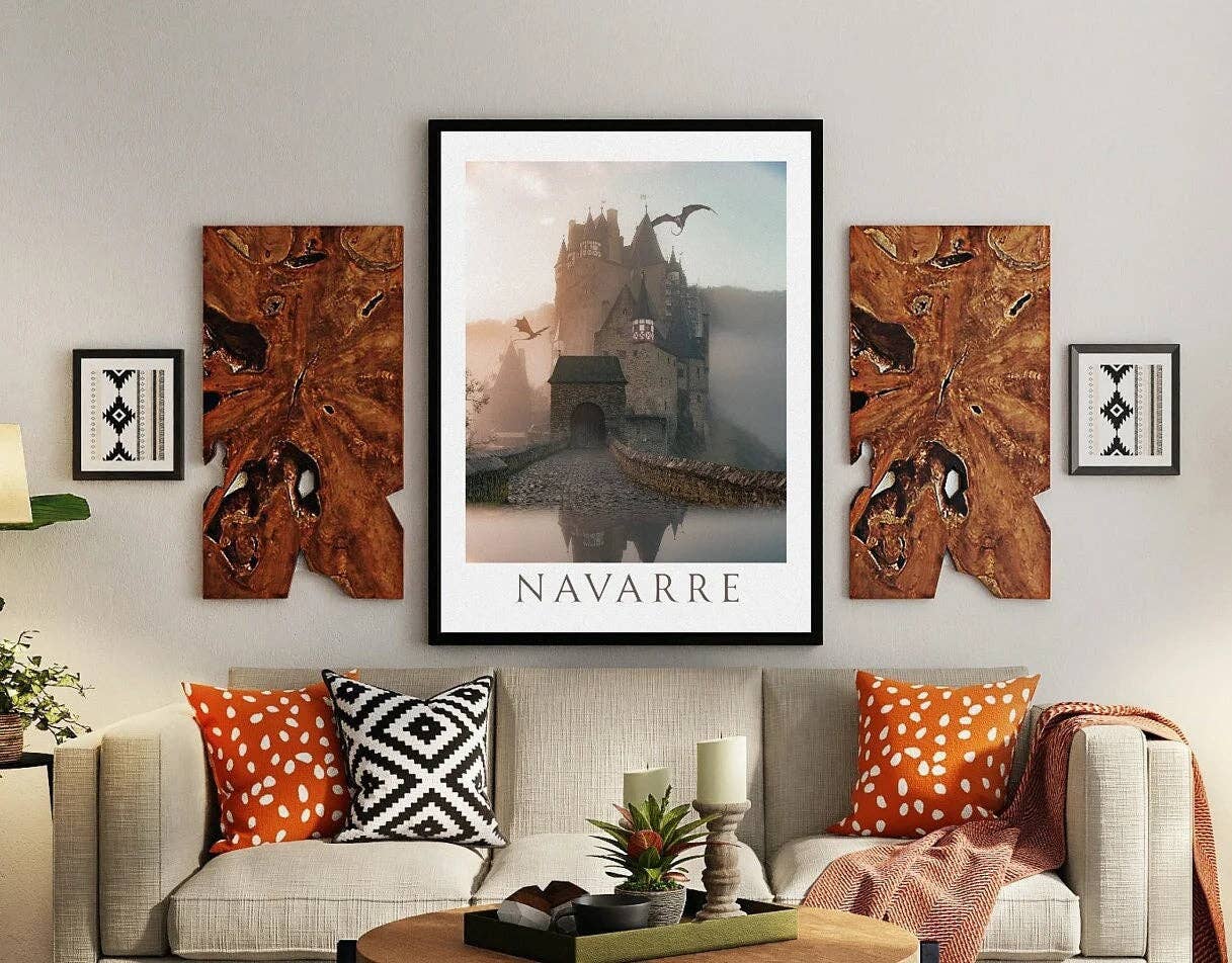 Navarre Art Print Basgiath Wall Art Decor Bookish Gift