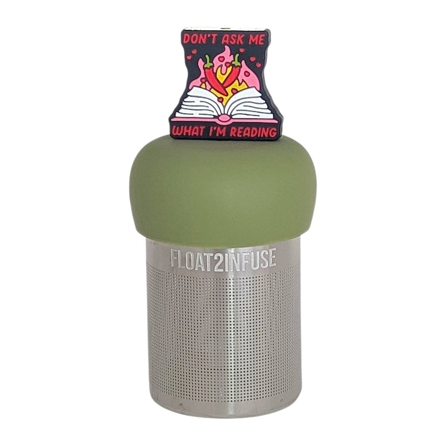 Spicy Books | Floating Tea Infuser | Green Base | Red & Pink