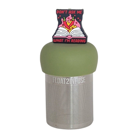 Spicy Books | Floating Tea Infuser | Green Base | Red & Pink