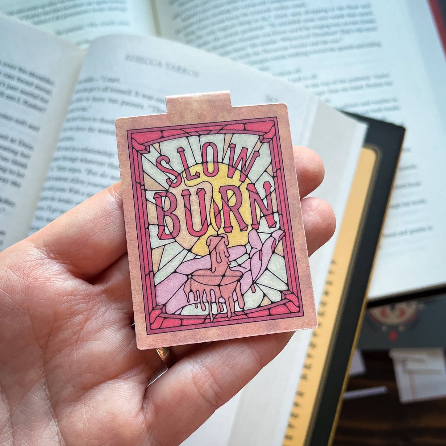 Slow Burn Magnetic Bookmark Book Lover Gift