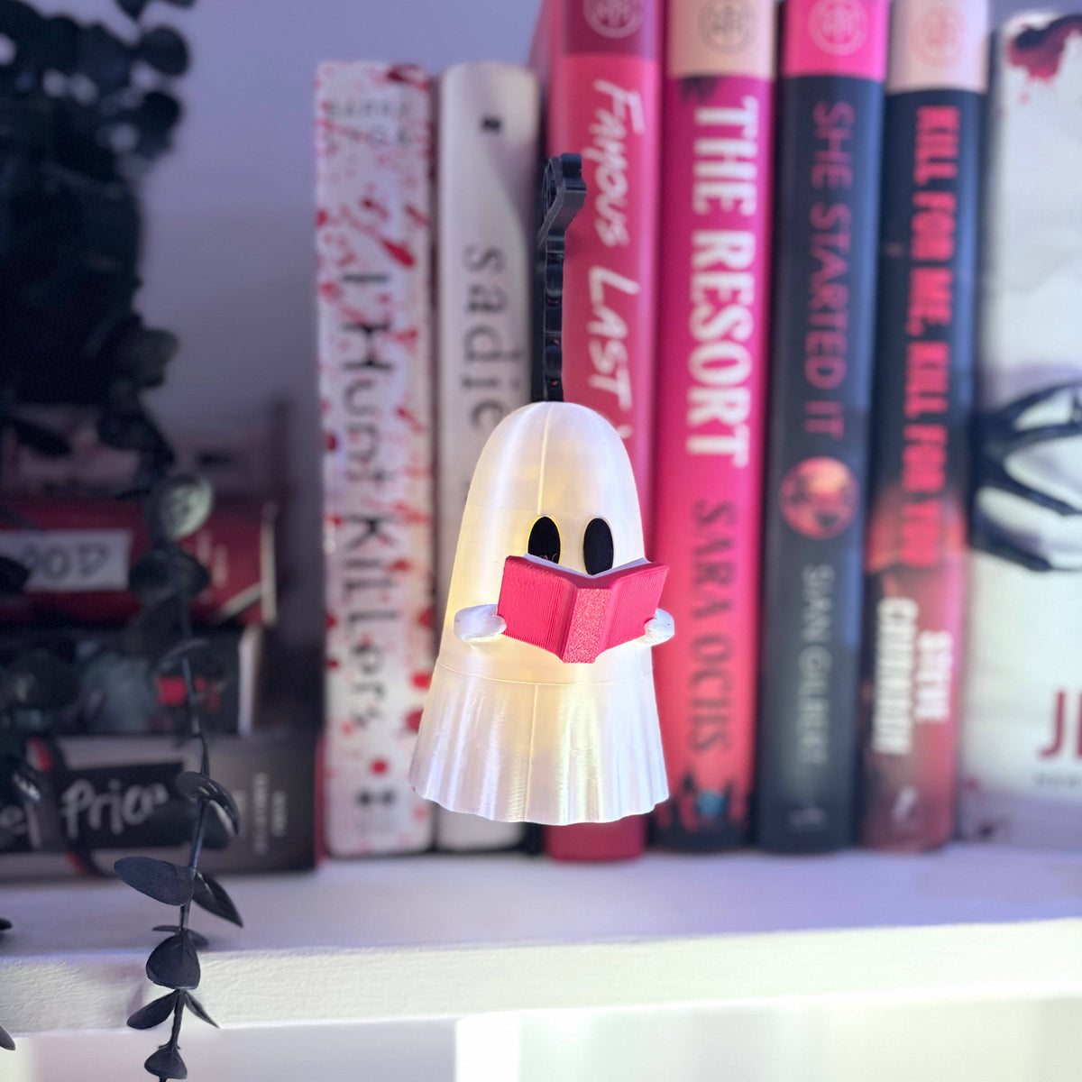 Floating Ghost Tealight Holder Bookshelf Decor