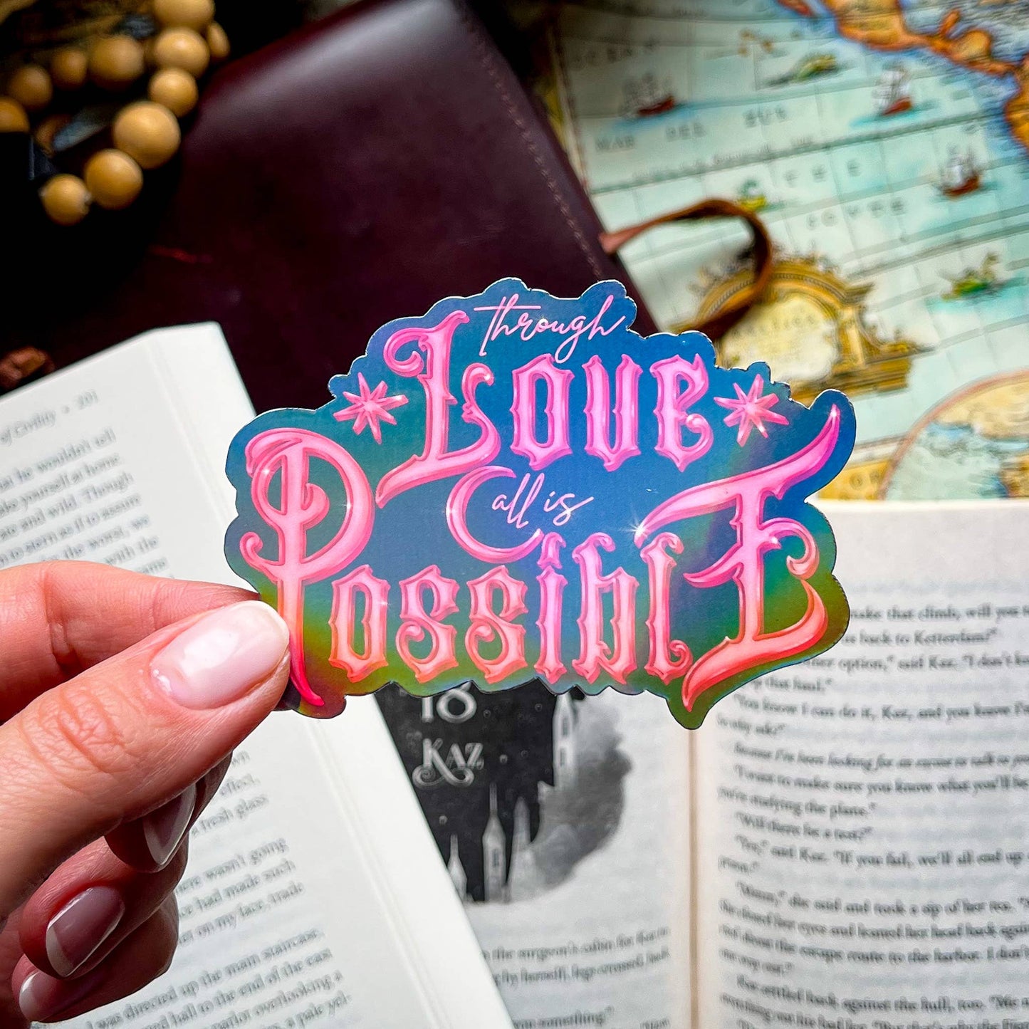 Crescent City Bookish Sticker Romantasy Gift Kindle Sticker