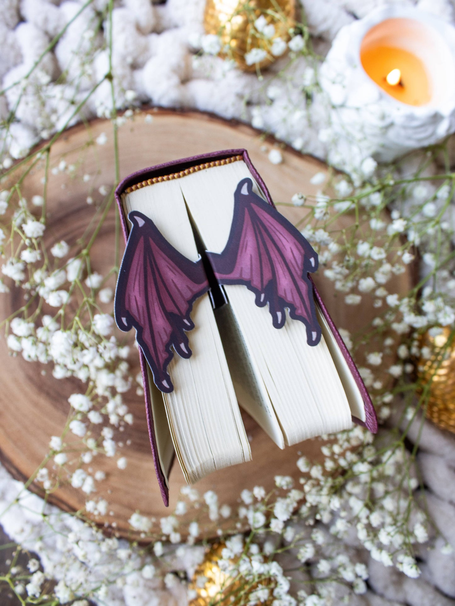 3D Dragon Wings Die-Cut Bookmark
