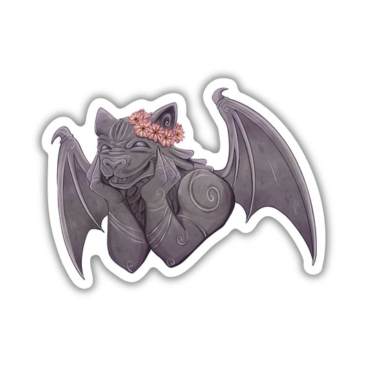 Bartholomew & His Flower Crown Sticker | Knight and the Moth
