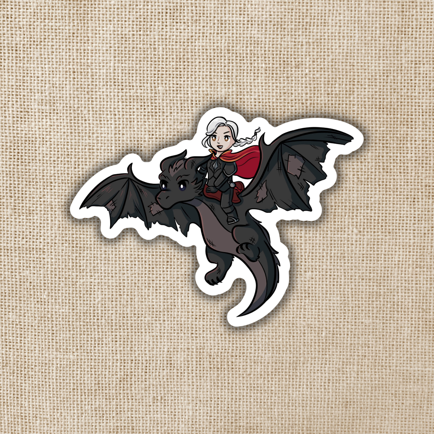 Manon Riding Abraxos Sticker | Throne of Glass Inspired