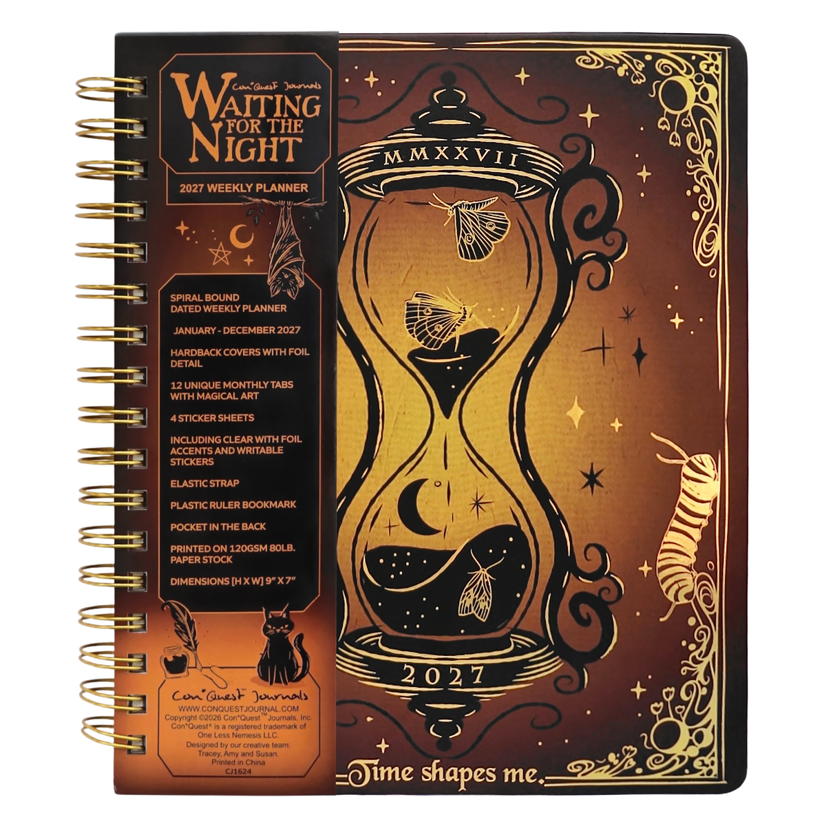 Waiting for the Night: The Witching Hour 2027 Weekly Planner, Personal Organizer (Original Artwork)