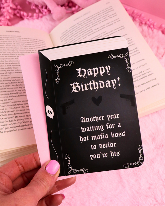 Mafia Boss Bookish Birthday Card
