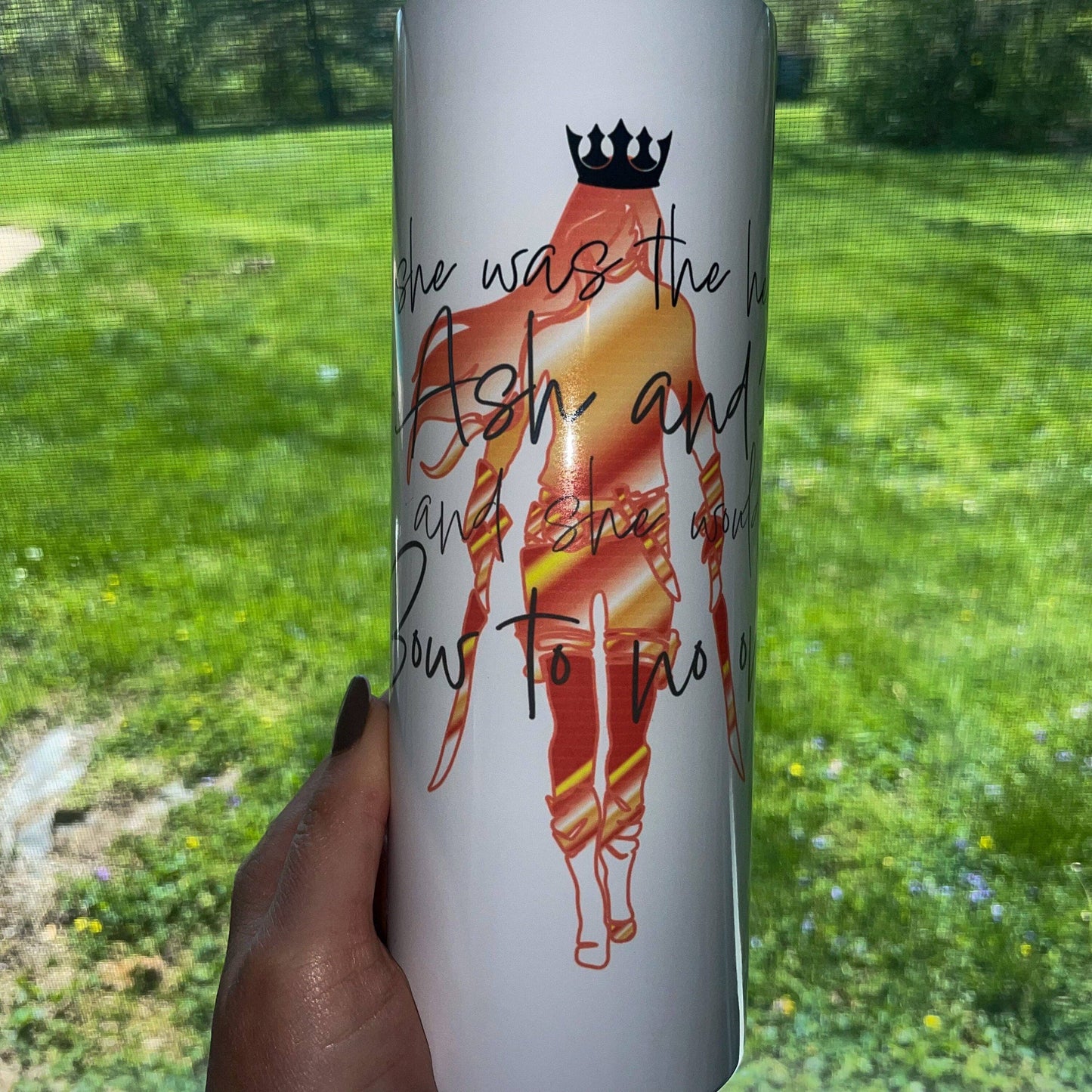 Throne of Glass | Aelin | Heir of Fire | Iced Coffee Mug | 20oz Skinny | Trendy Tumbler | Bookish Water Bottle | Coffee Mug | ToG Tumbler