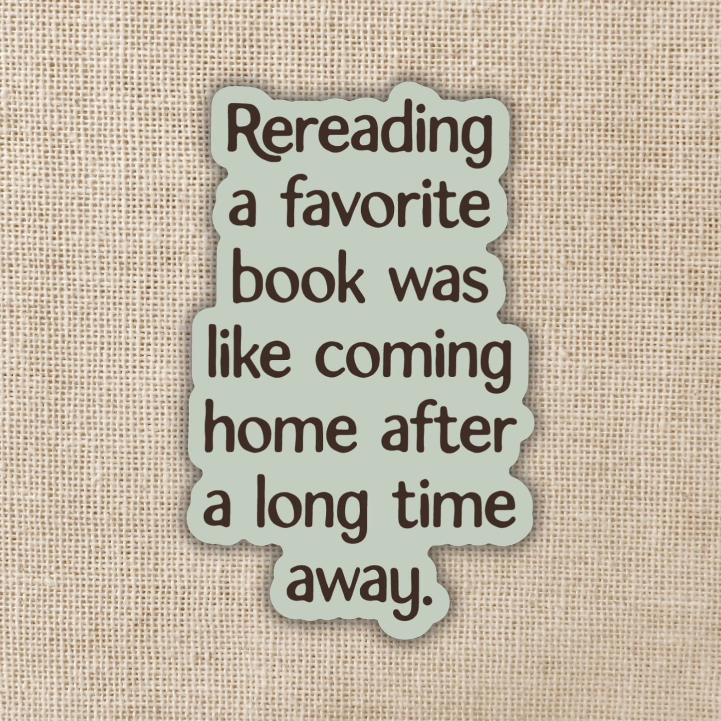 Rereading a Favorite Book Sticker | Lore of the Wilds