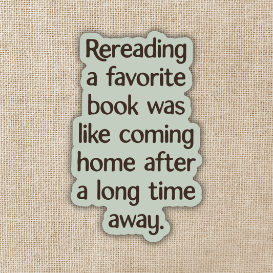 Rereading a Favorite Book Sticker | Lore of the Wilds
