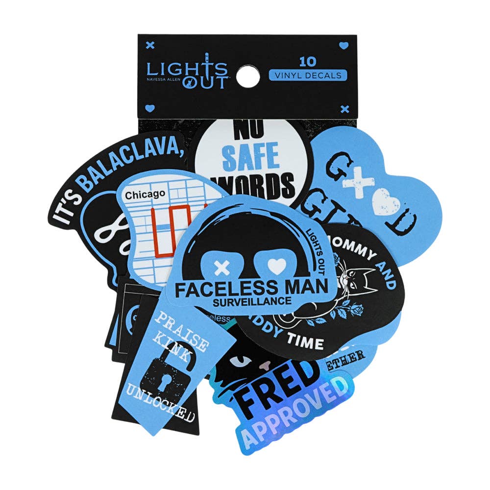(10-Pack) Lights Out Decals