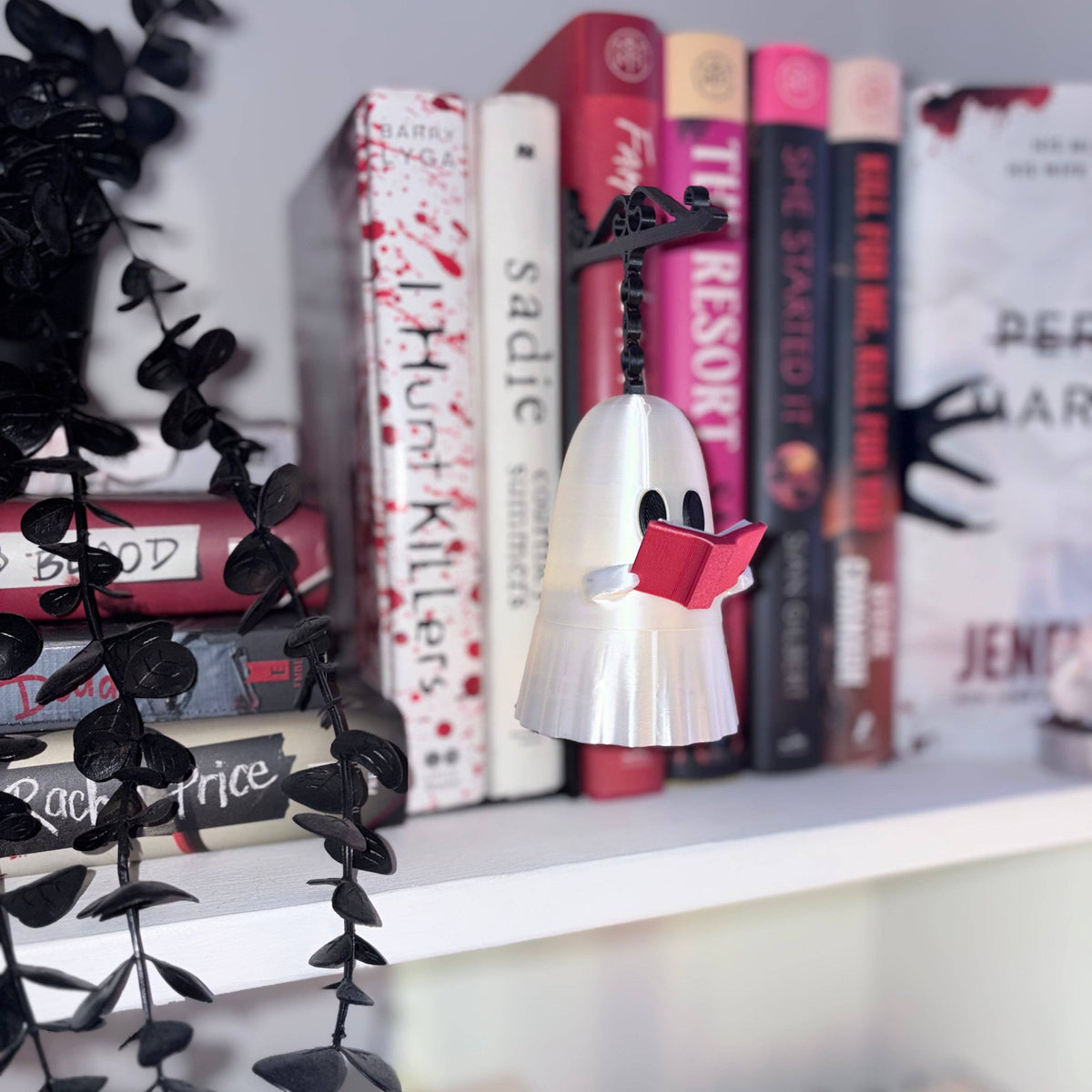Floating Ghost Tealight Holder Bookshelf Decor