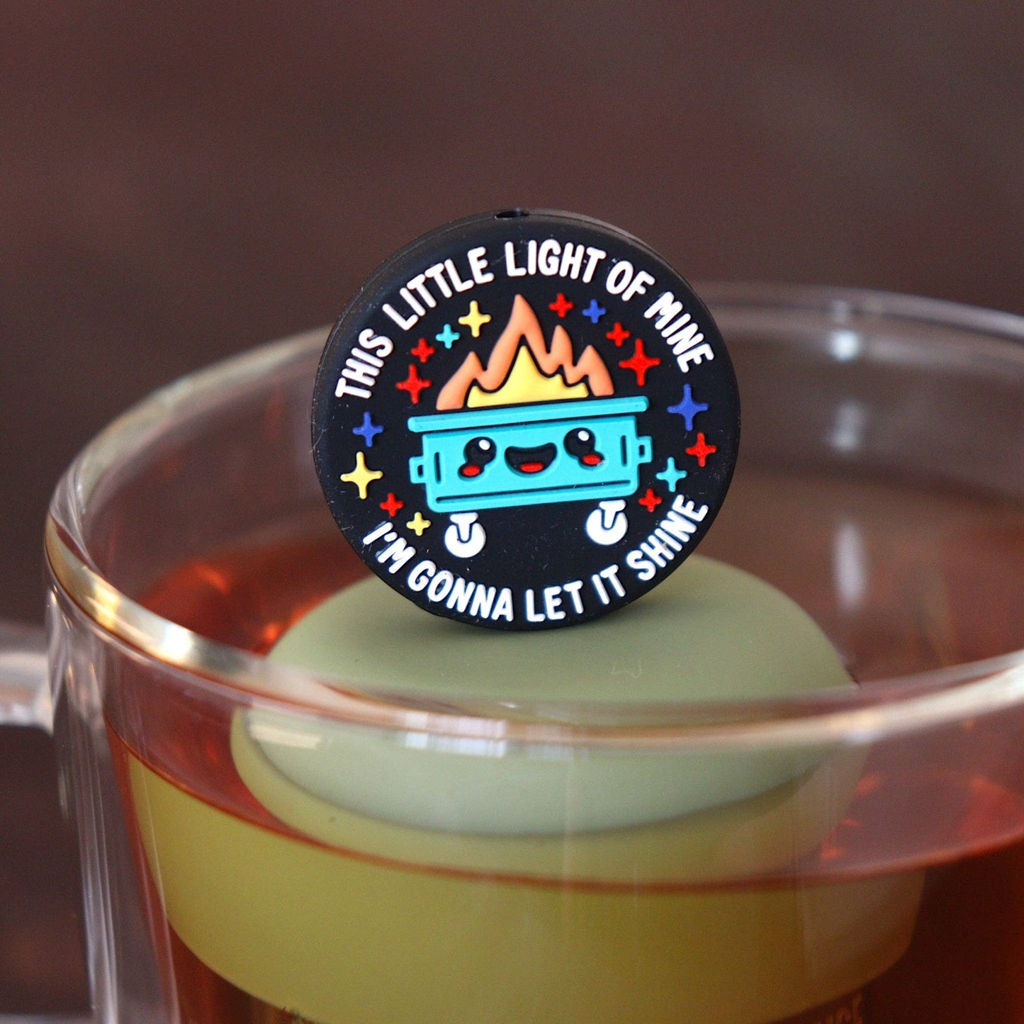Dumpster Fire of Mine | Floating Tea Infuser | Green Base
