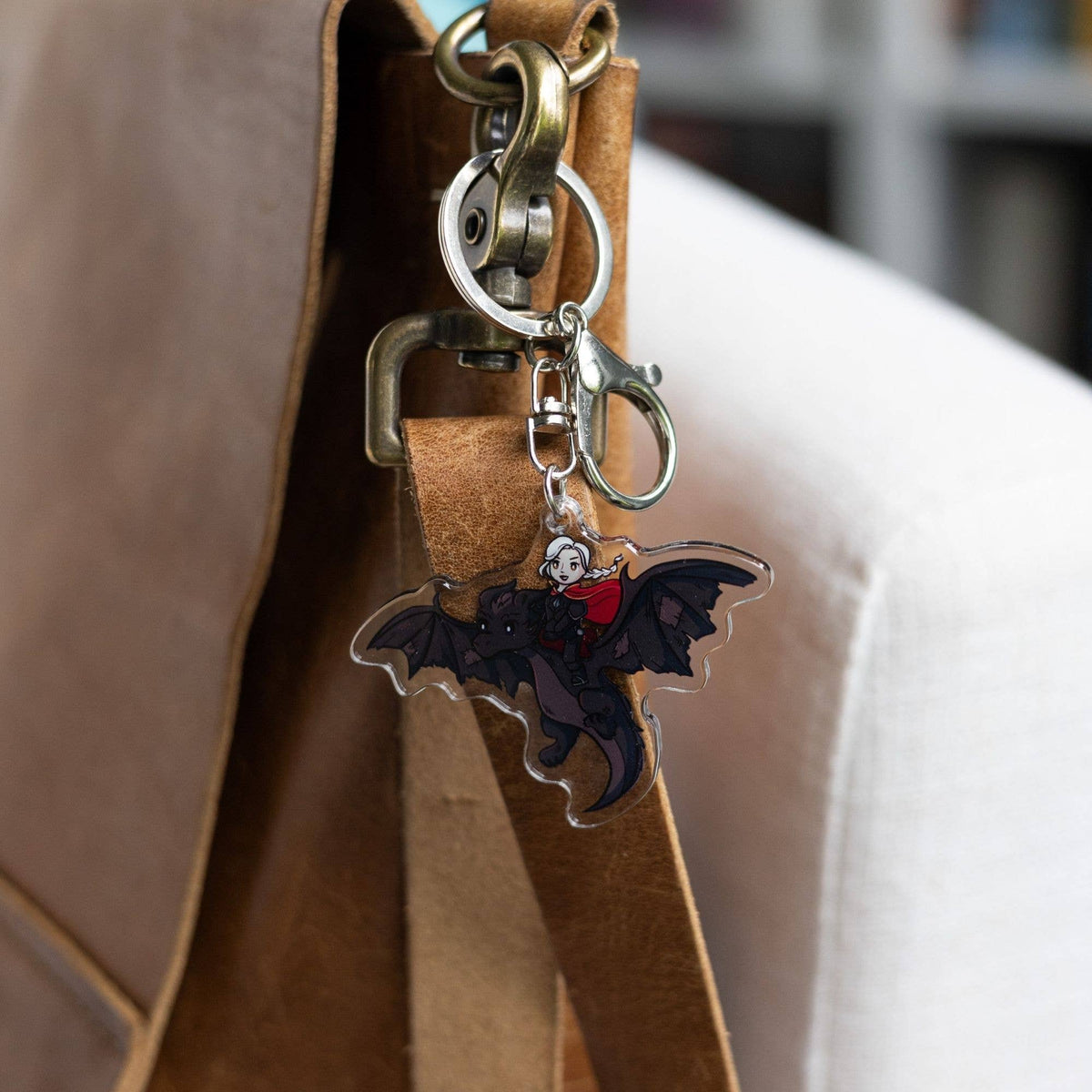 Manon Riding Abraxos Keychain | Throne of Glass