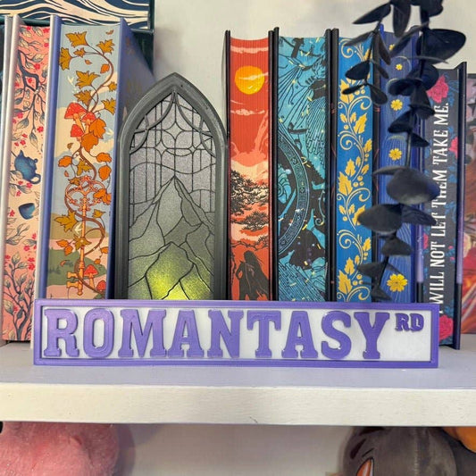 3d Printed Shelf Sign - Romantasy RD
