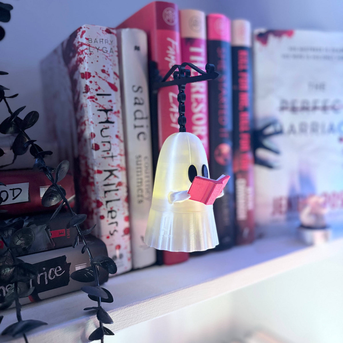Floating Ghost Tealight Holder Bookshelf Decor