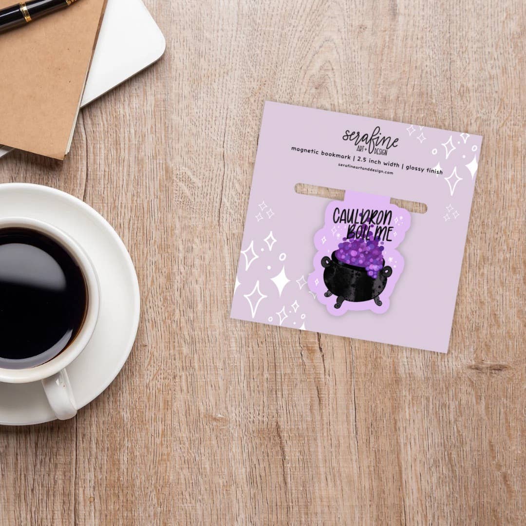 Cauldron Boil Me Magnetic Bookmark