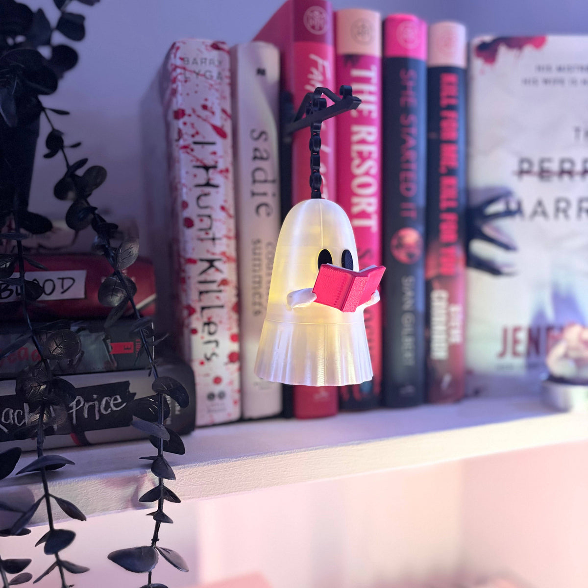 Floating Ghost Tealight Holder Bookshelf Decor
