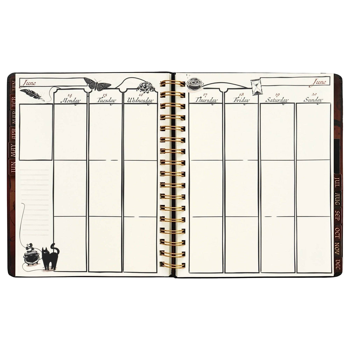 Waiting for the Night: The Witching Hour 2027 Weekly Planner, Personal Organizer (Original Artwork)