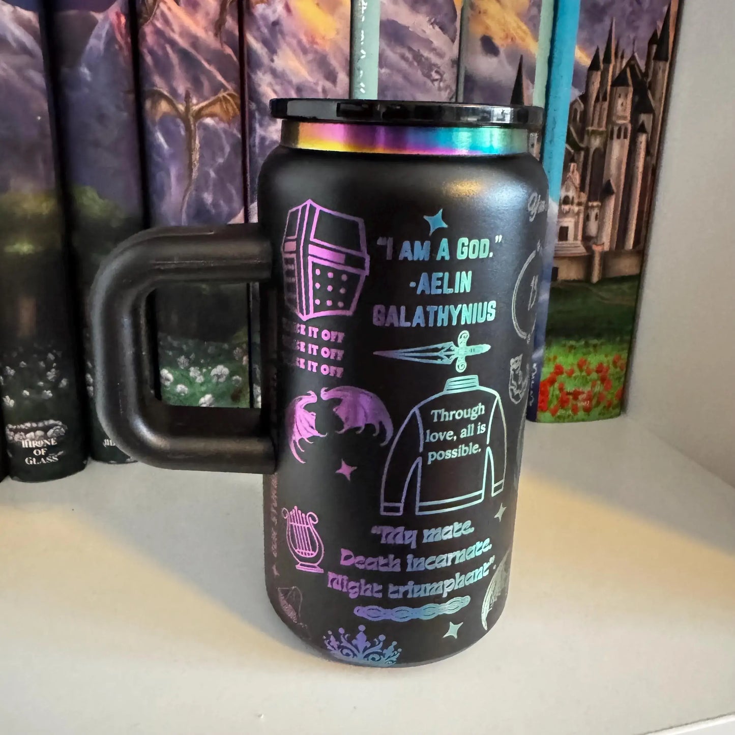 ACOTAR Engraved Tumbler, SJM Bookish Cup