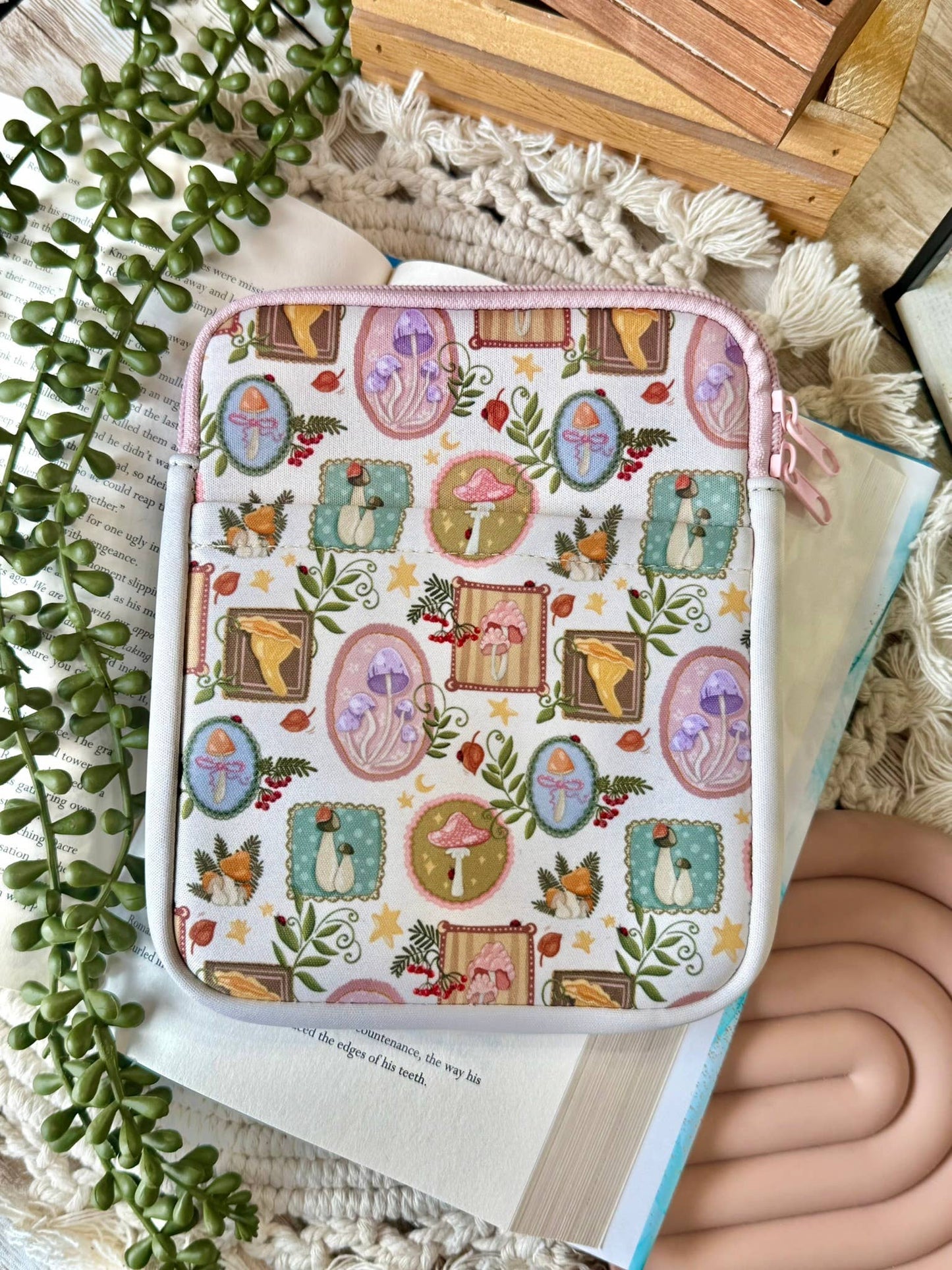Mushroom Kindle Sleeve | Kindle Sleeve | Kindle Storage