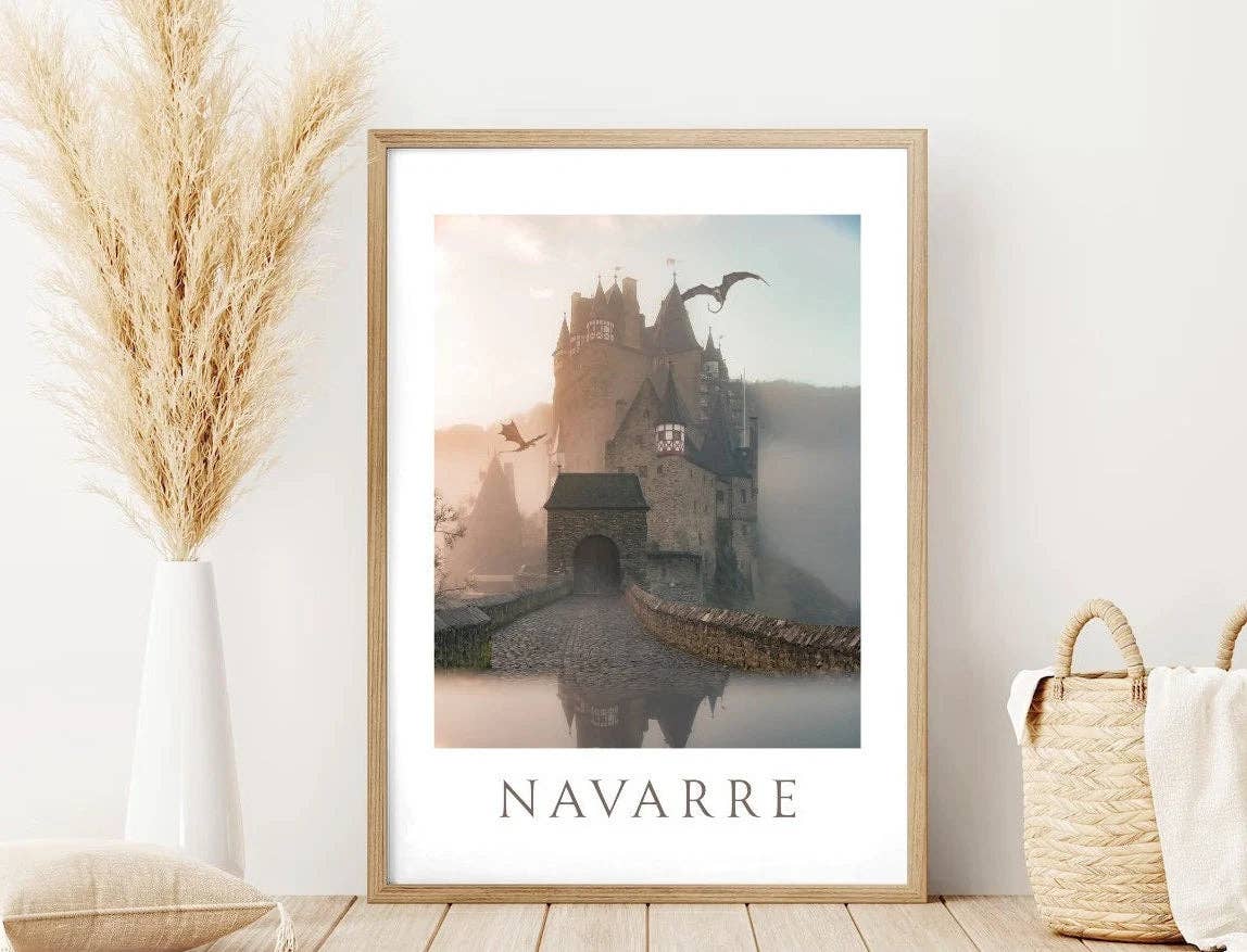 Navarre Art Print Basgiath Wall Art Decor Bookish Gift