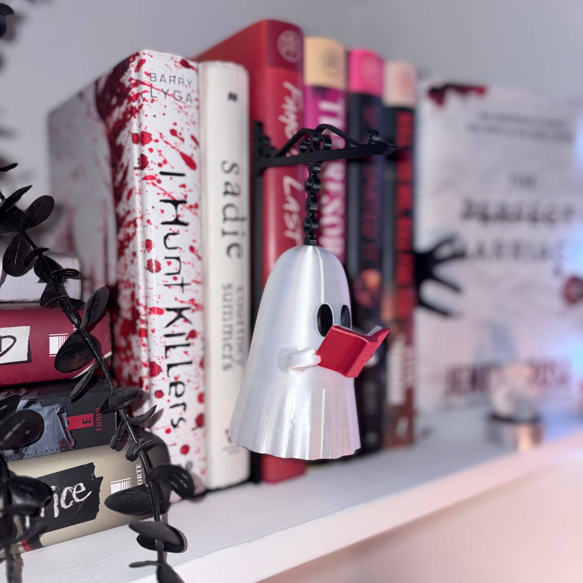 Floating Ghost Tealight Holder Bookshelf Decor