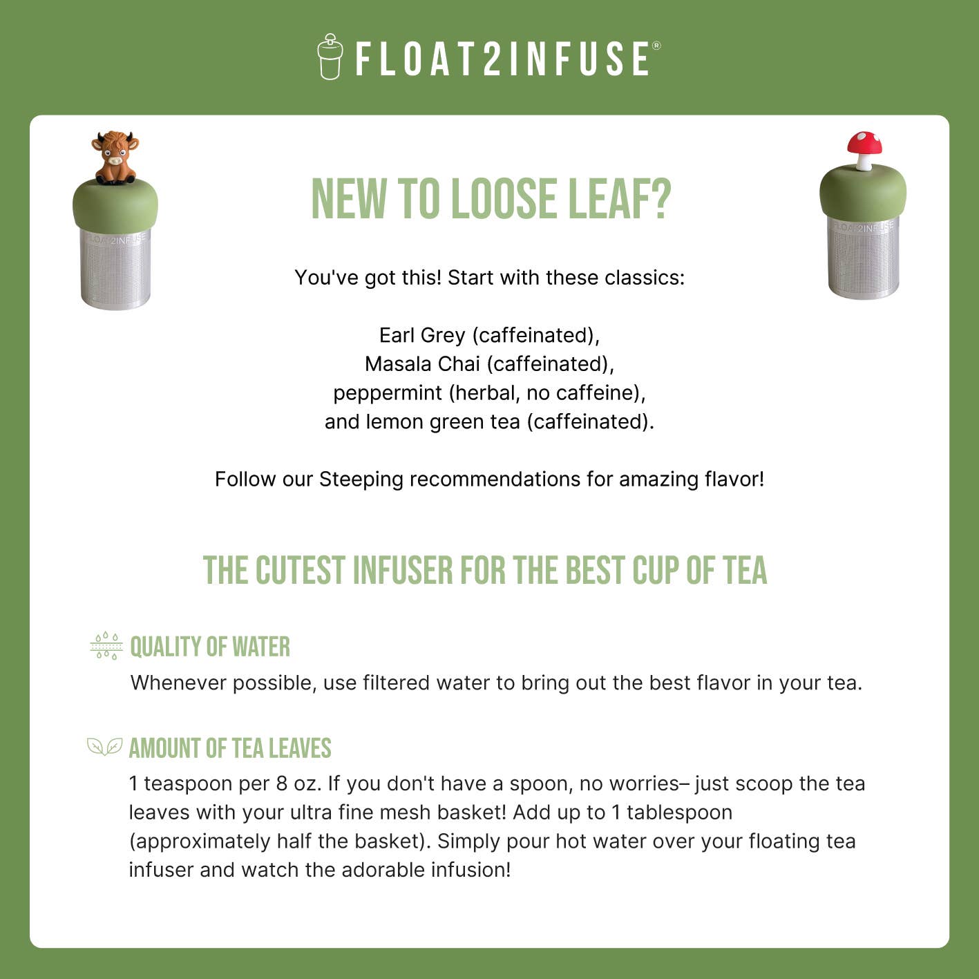 Dumpster Fire of Mine | Floating Tea Infuser | Green Base