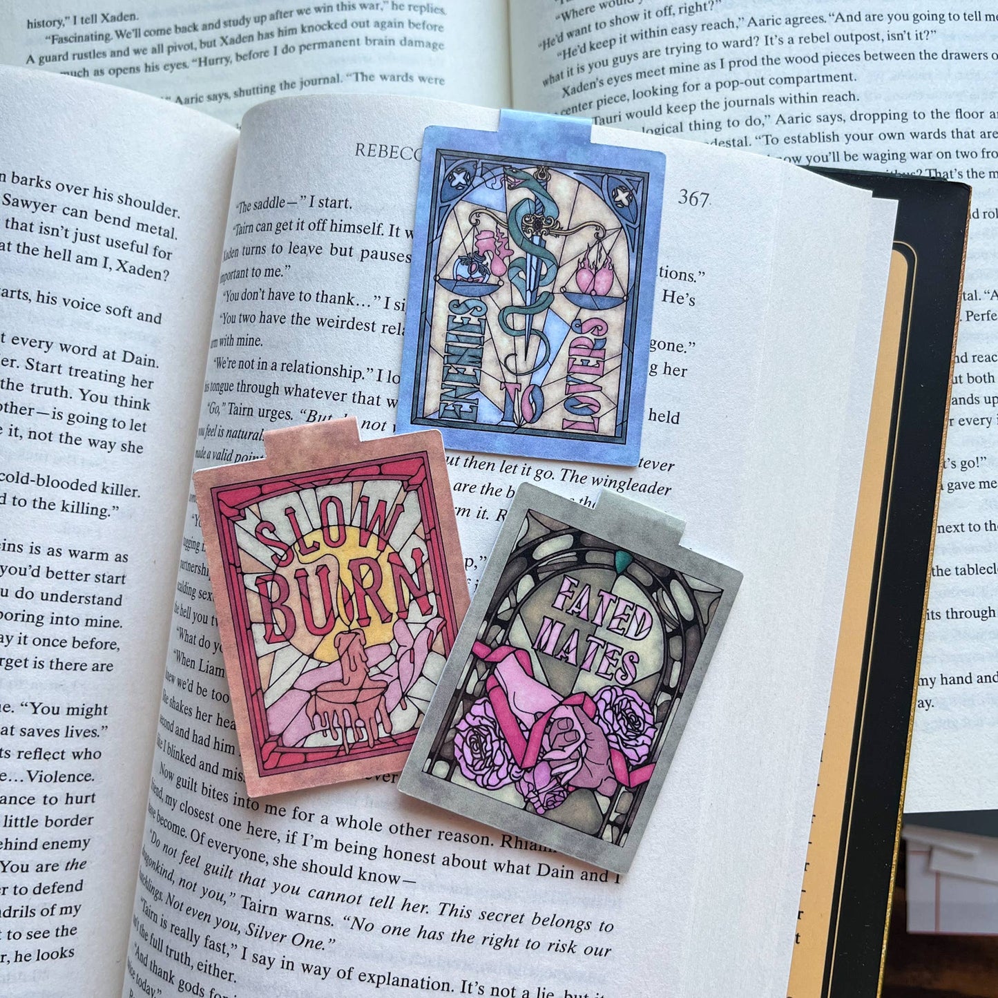 Slow Burn Magnetic Bookmark Book Lover Gift