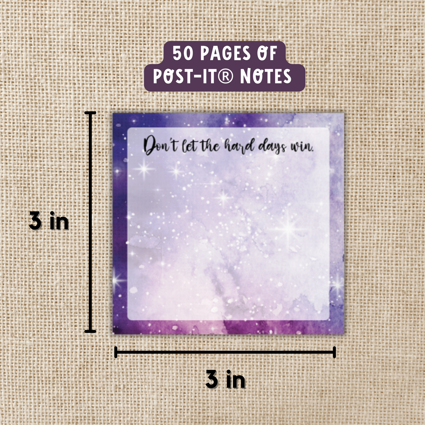 Don't Let The Hard Days Win Sticky Notes | ACOTAR