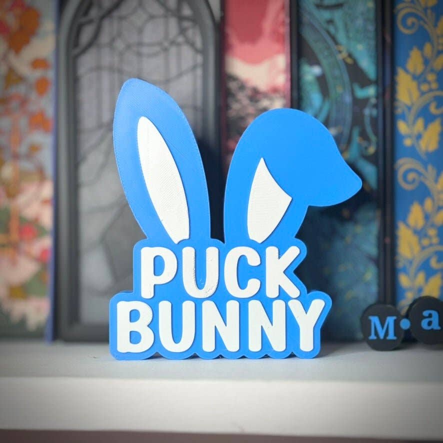 Puck Bunny Shelf Sign